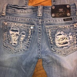 Distressed miss me jeans